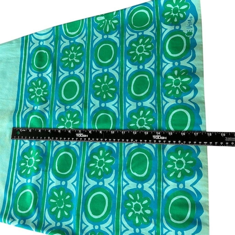 1960s Vera Neumann Dress Mod Psychedelic Floral Aqua Shift 10 for Lord & Taylor - Picture 16 of 16